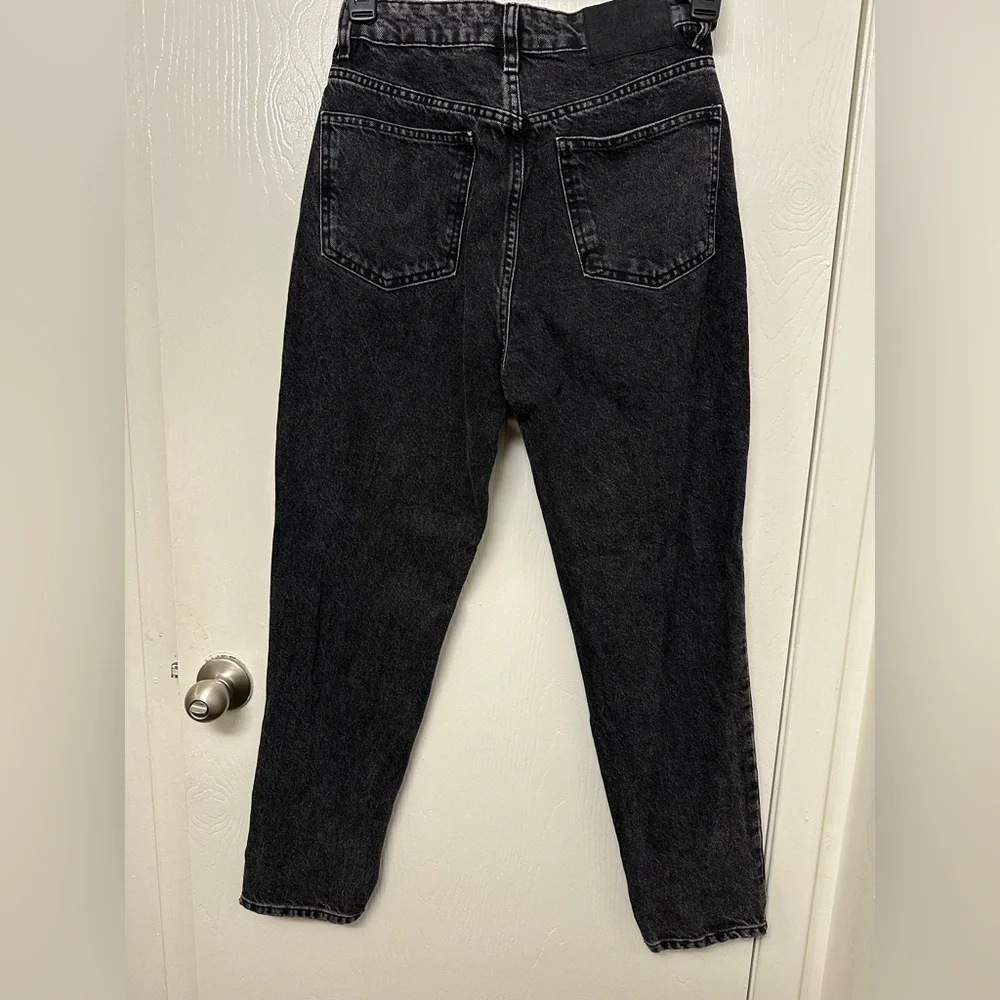Zara Women’s Black Acid Wash Straight Leg Jeans - Picture 9 of 9